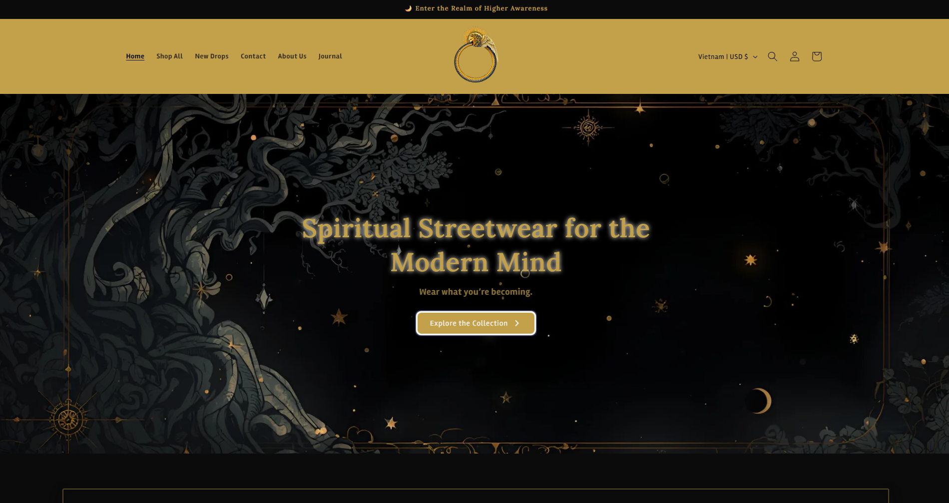 Allegedly Enlightened Shopify Store Screenshot