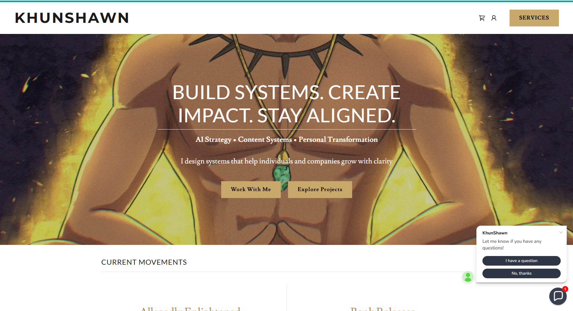 Khun Shawn Website Screenshot